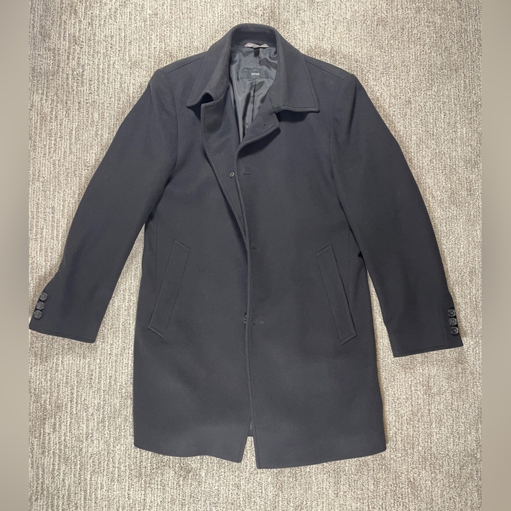 Hugo Boss Classic Black Top Coat